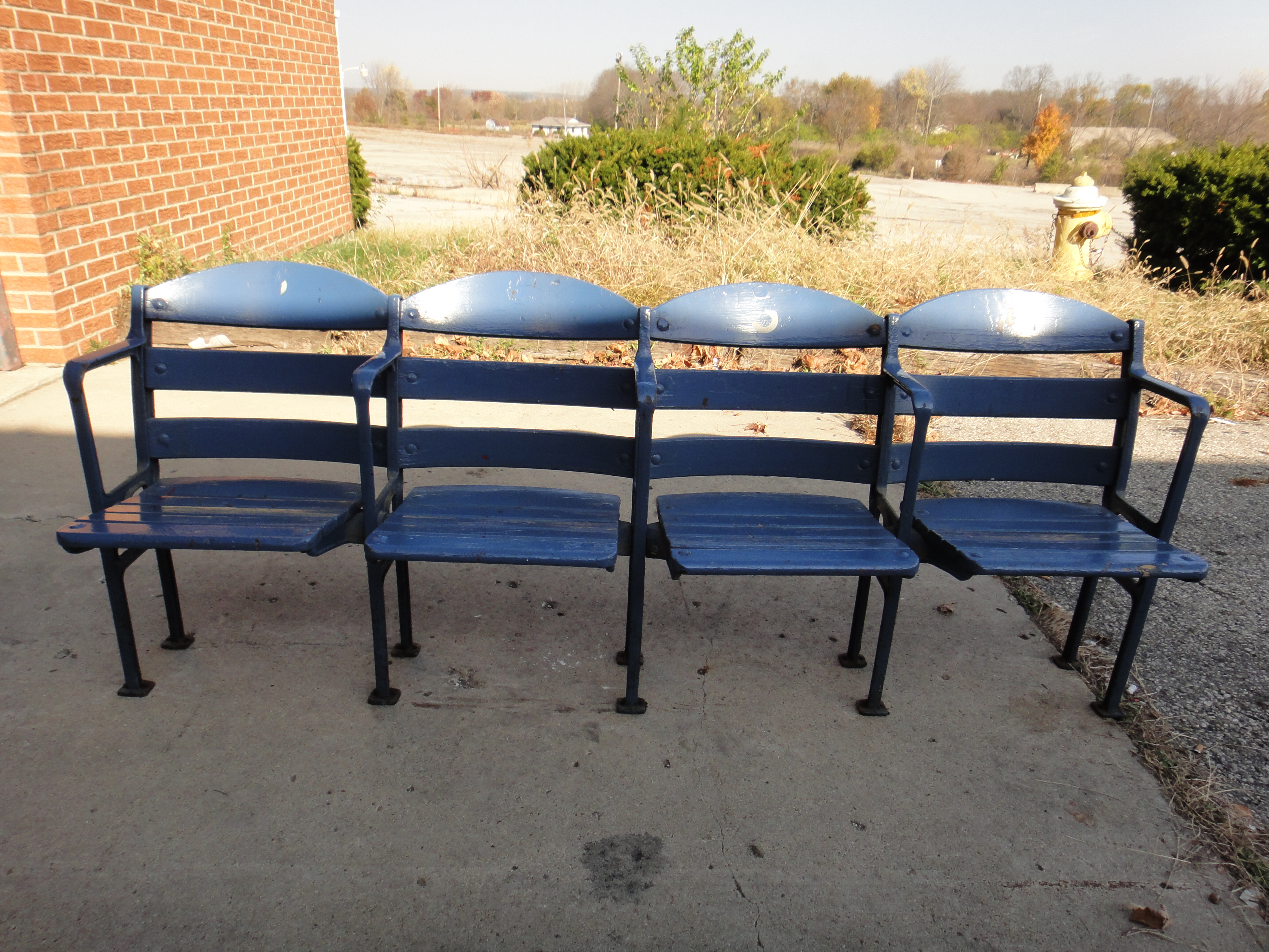 Four Crosley Field Stadium Seats