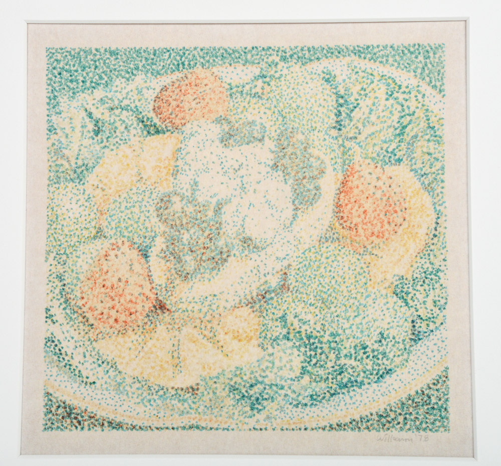 Jerry Wilkerson Pen and Ink Drawing "Fruit Salad"