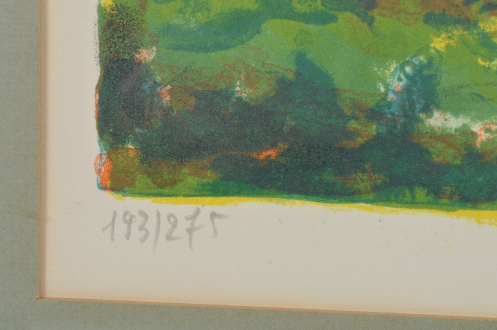 Jean Pierre Remond Limited Edition Lithograph Country Landscape