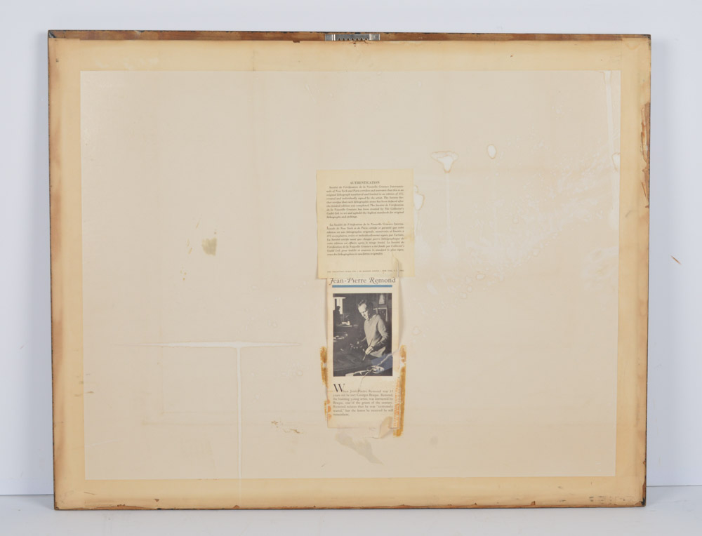 Jean Pierre Remond Limited Edition Lithograph Country Landscape