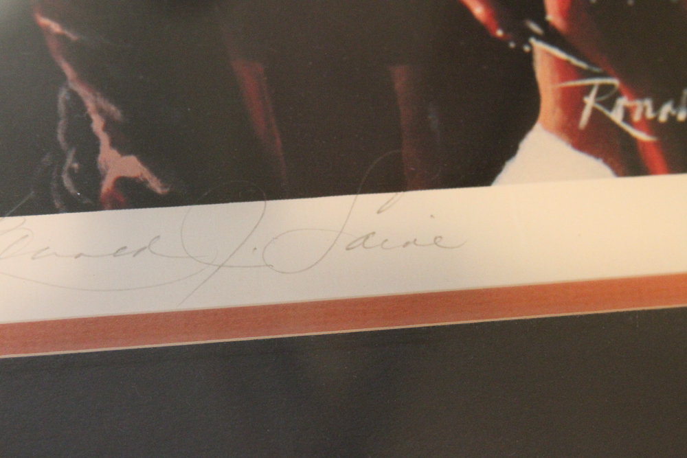 Ronald Saine Signed Lithograph "Champagne and Caviar"