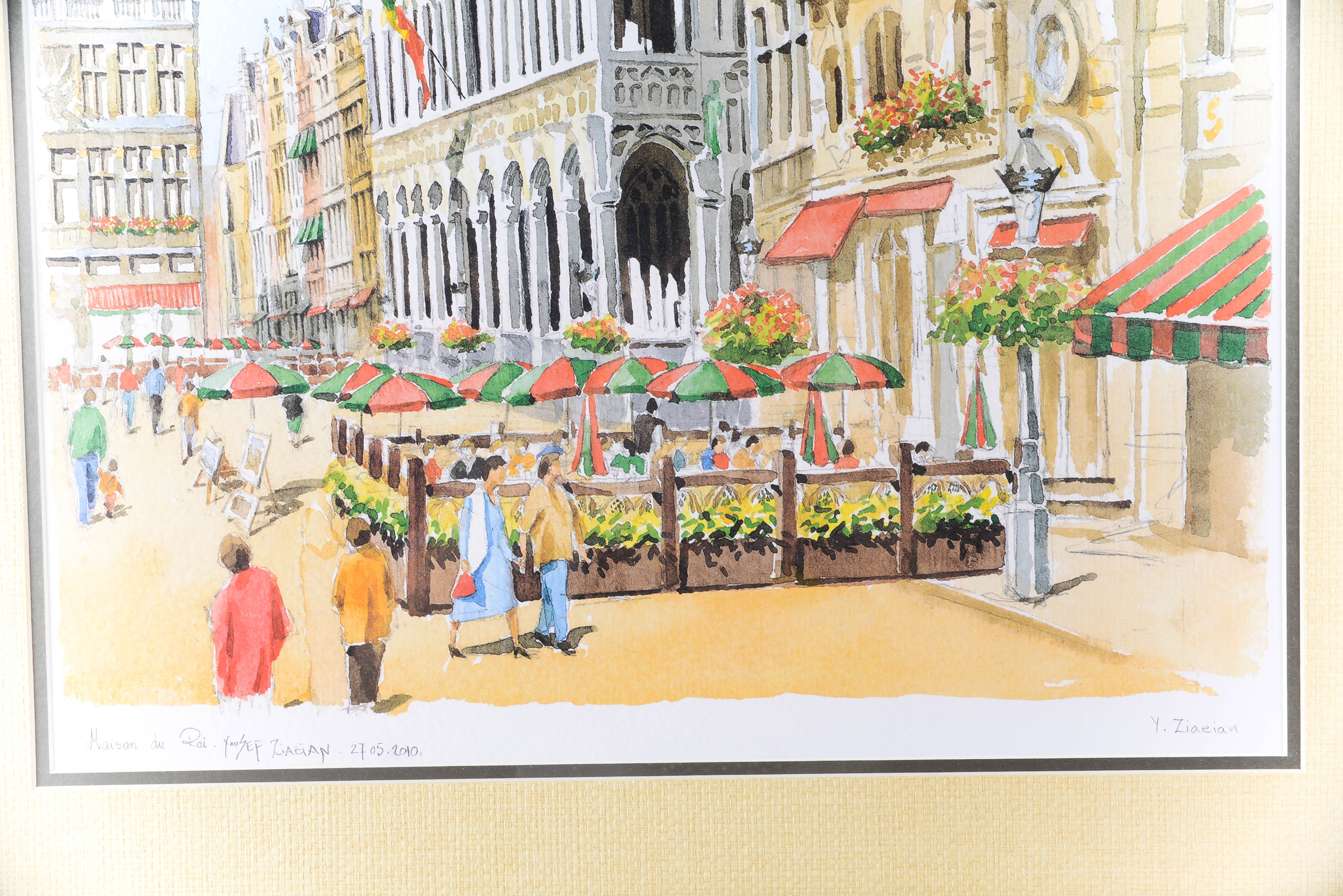 "Maisan du Roi" Original Watercolor by Yousef Ziaeian