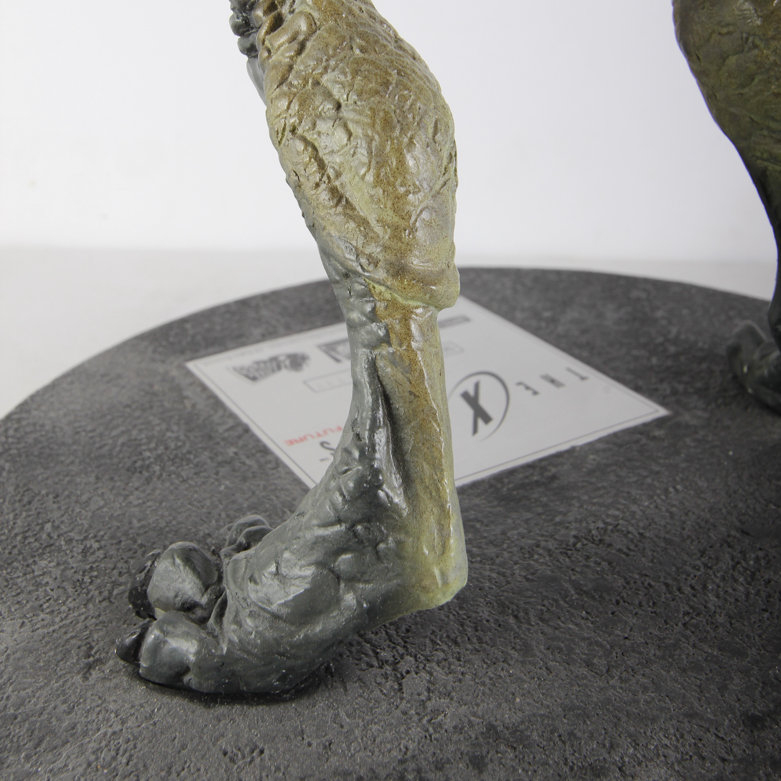 X-Files Alien Figurine and Book Titled "UFO...Contact From The Pleiades, Volume I"