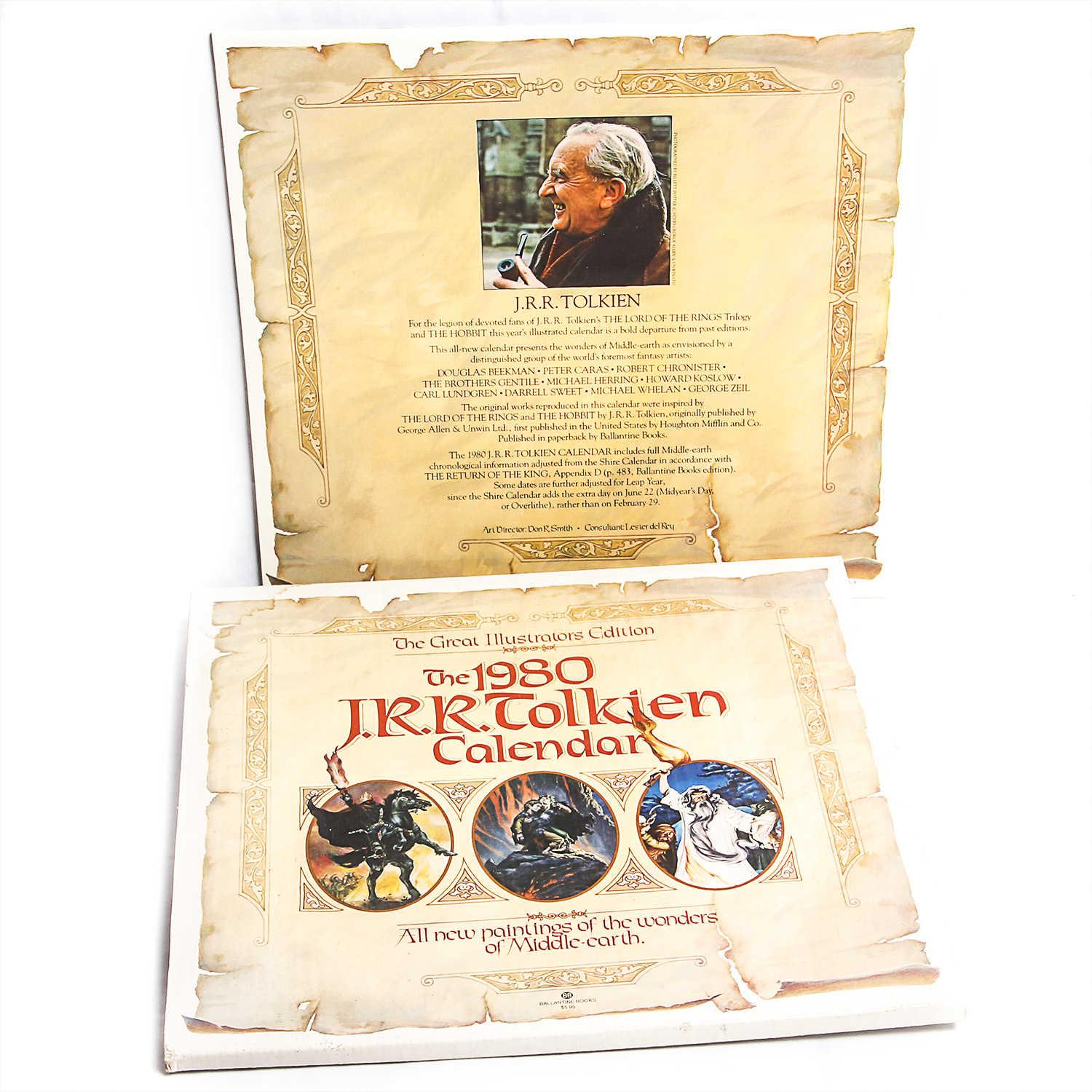 Vintage 1980 J.R.R. Tolkien Calendar