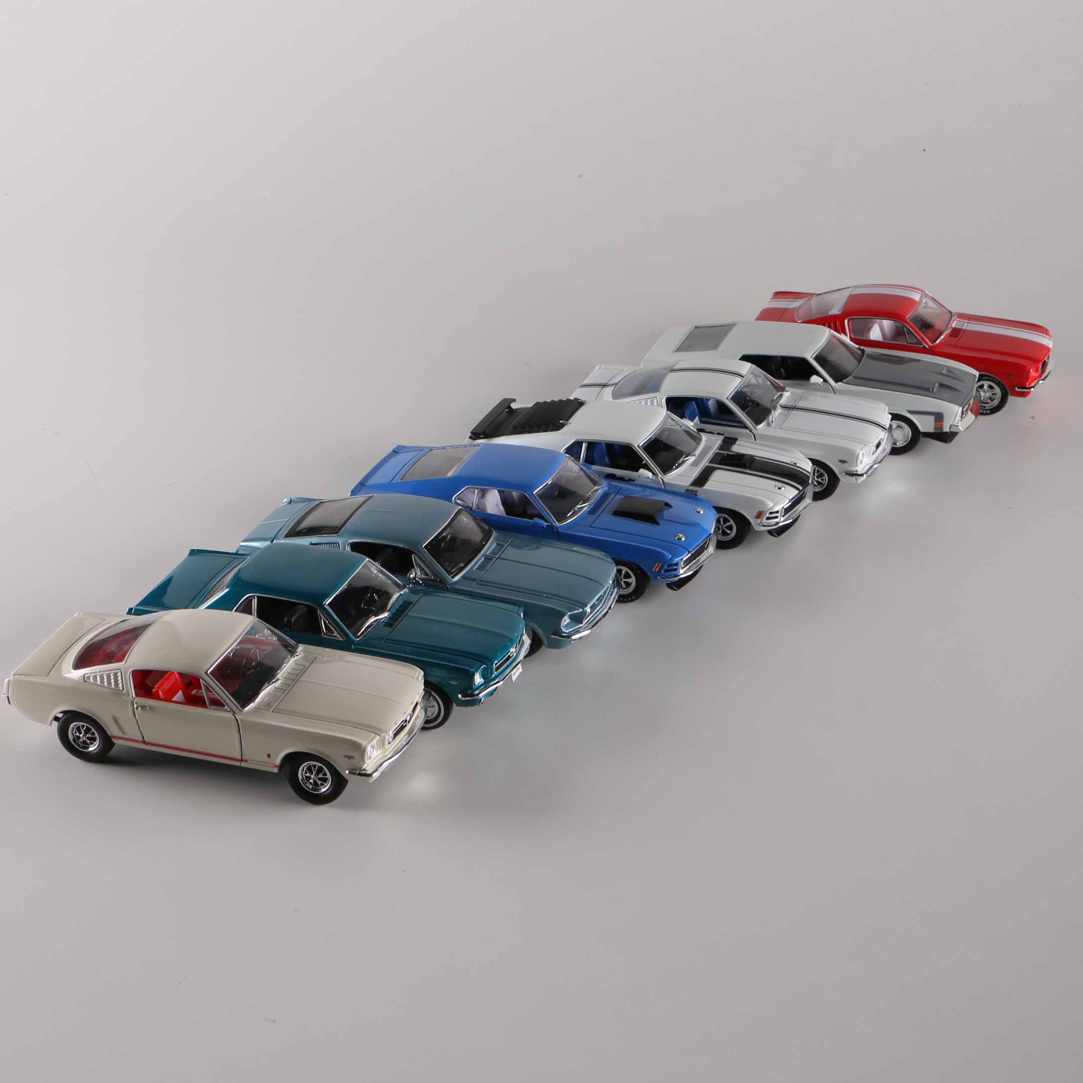 Collection of Ford Mustang Die-Cast Cars