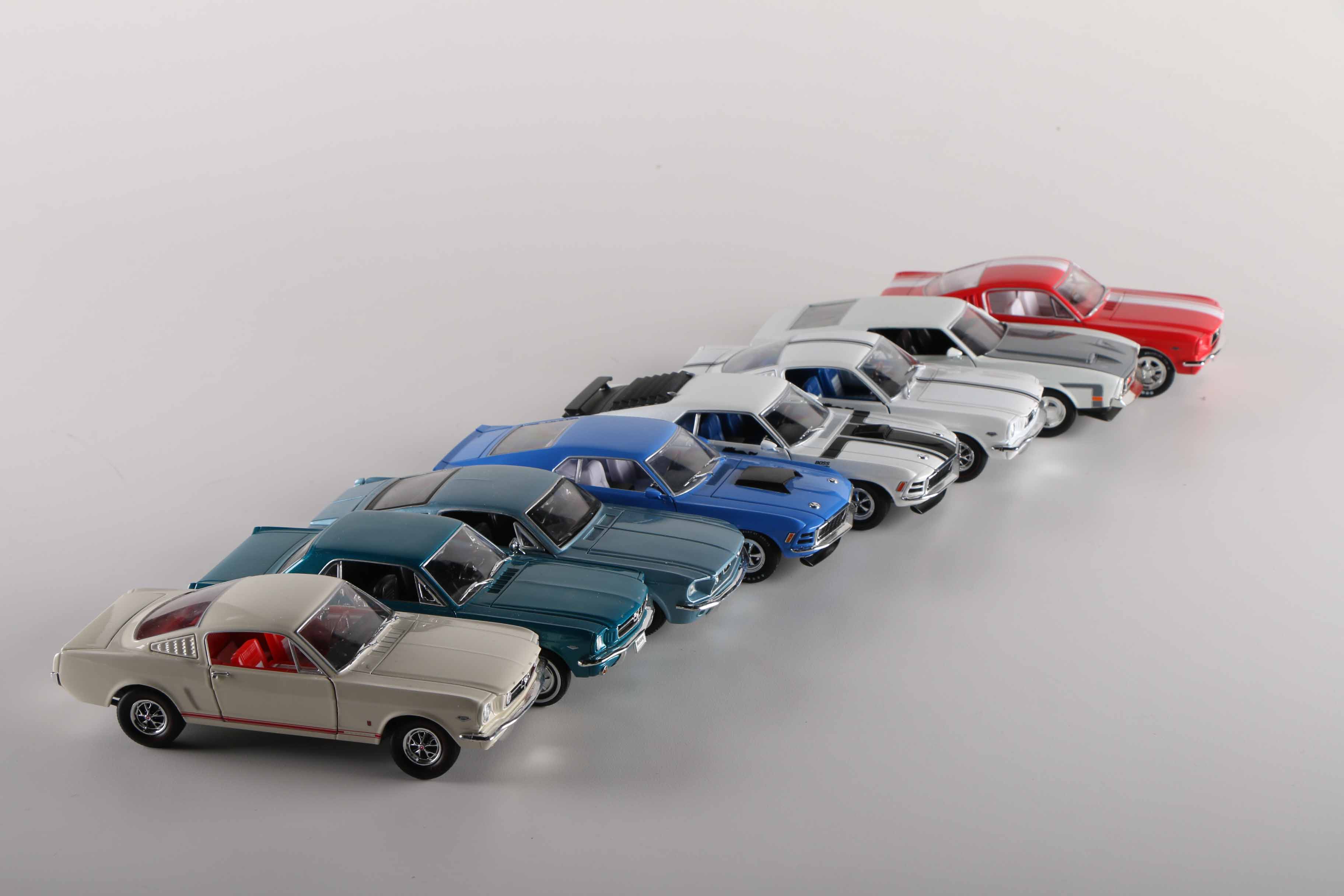 Collection of Ford Mustang Die-Cast Cars