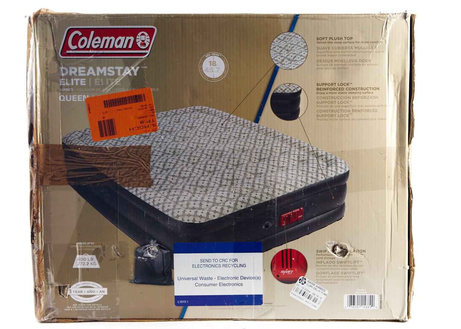 Coleman "Dreamstay Elite" Queen Size Air Mattress