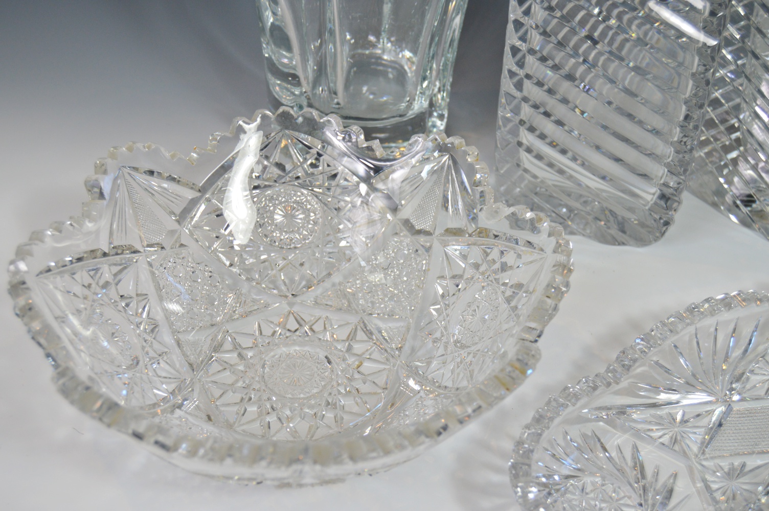Vintage and Modern Glassware with Cut Glass