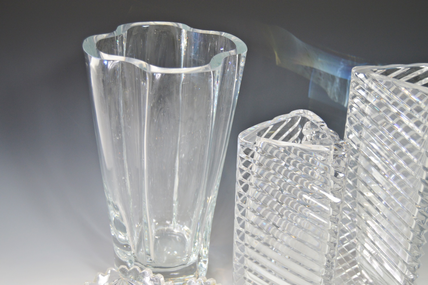 Vintage and Modern Glassware with Cut Glass
