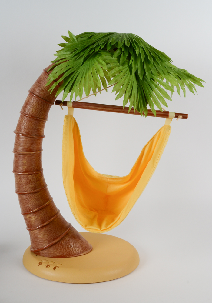 Group of Dolls including American Girl and Palm Tree Swing