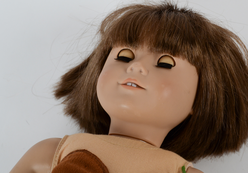 Group of Dolls including American Girl and Palm Tree Swing