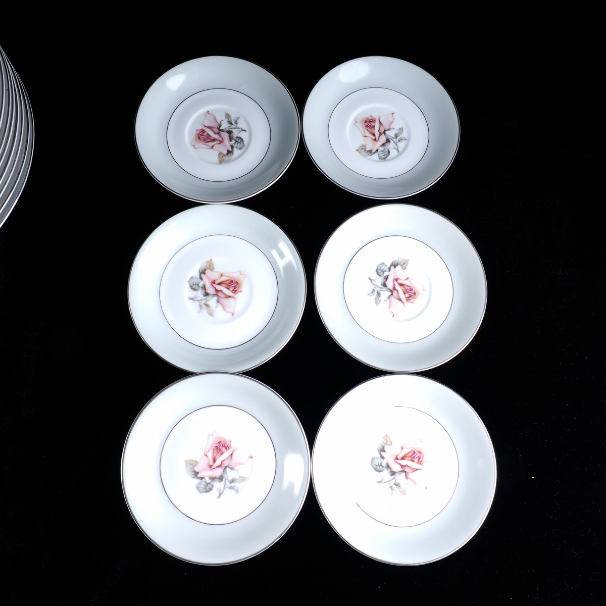 Halsey "Damask Rose" Japanese China Dinner Service