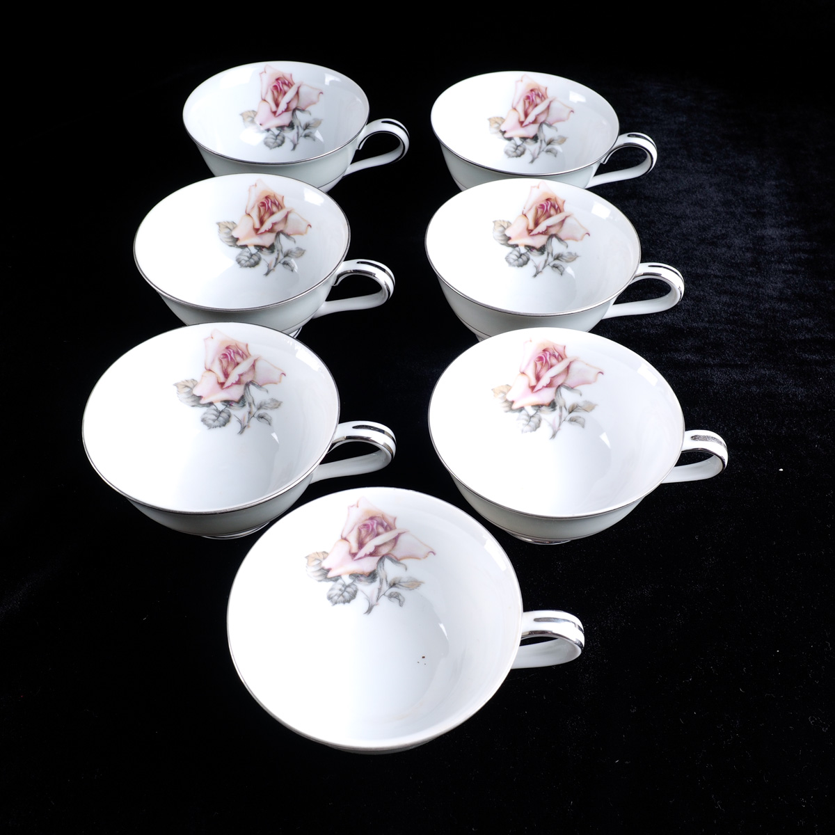 Halsey "Damask Rose" Japanese China Dinner Service