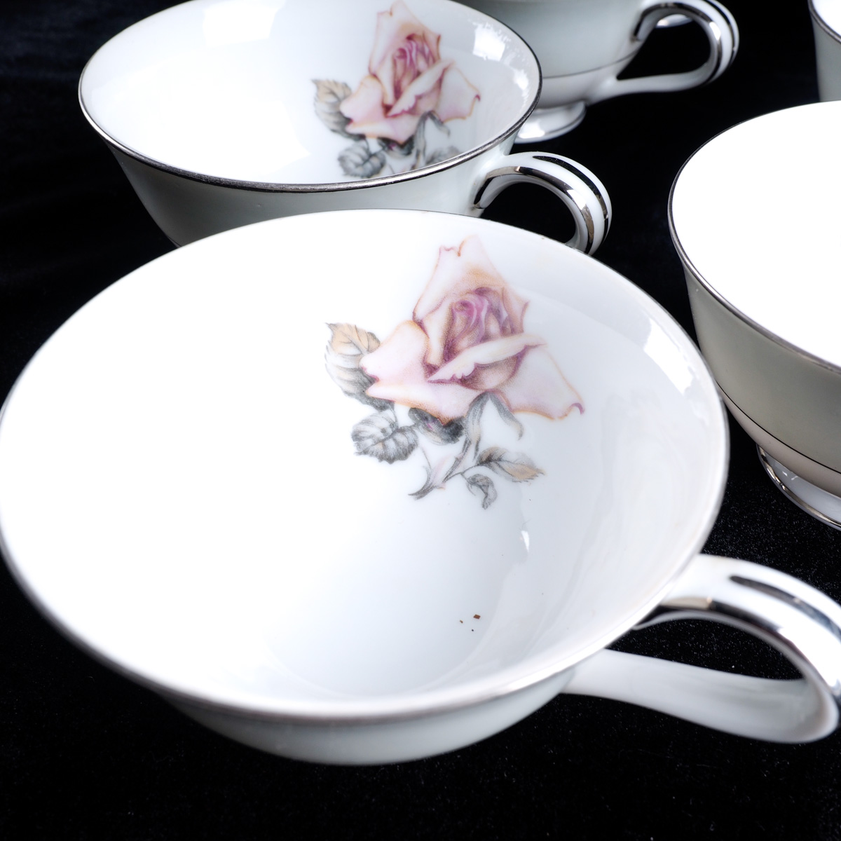 Halsey "Damask Rose" Japanese China Dinner Service