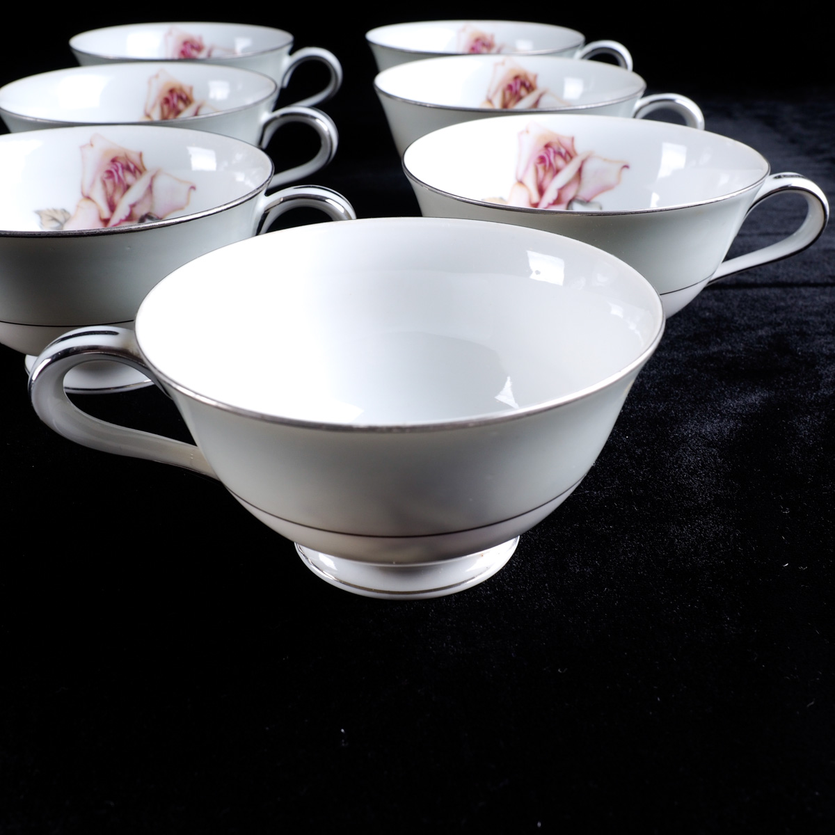 Halsey "Damask Rose" Japanese China Dinner Service