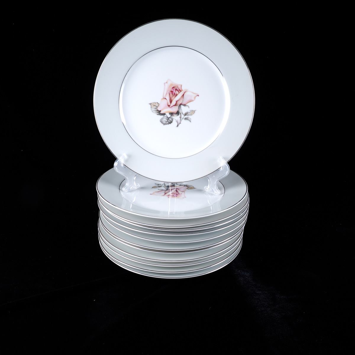 Halsey "Damask Rose" Japanese China Dinner Service