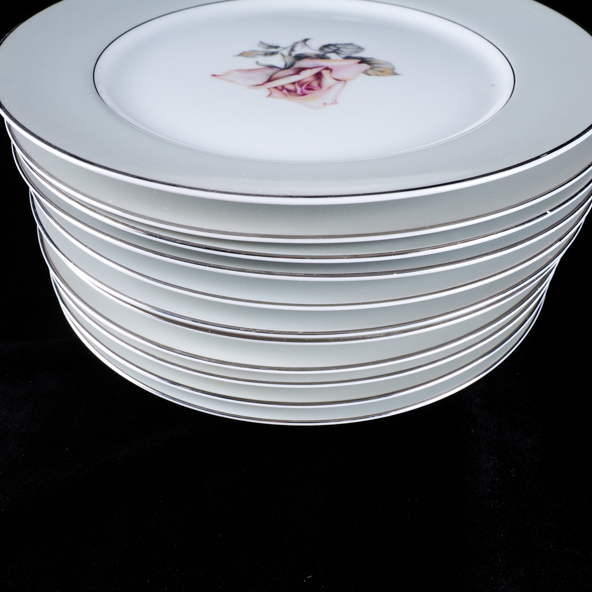 Halsey "Damask Rose" Japanese China Dinner Service