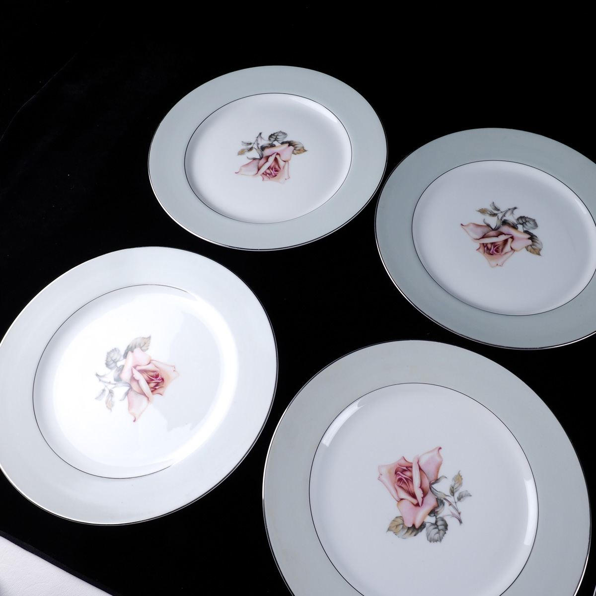 Halsey "Damask Rose" Japanese China Dinner Service