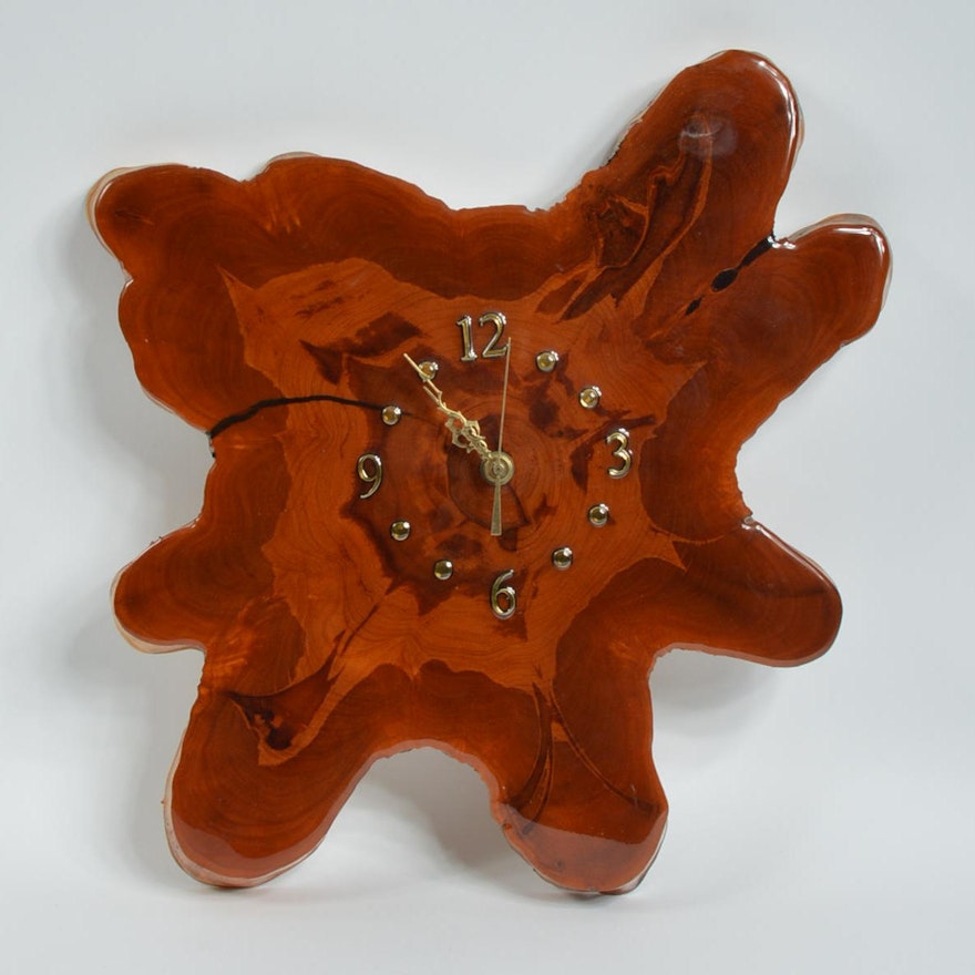 Cedar Wall Clock