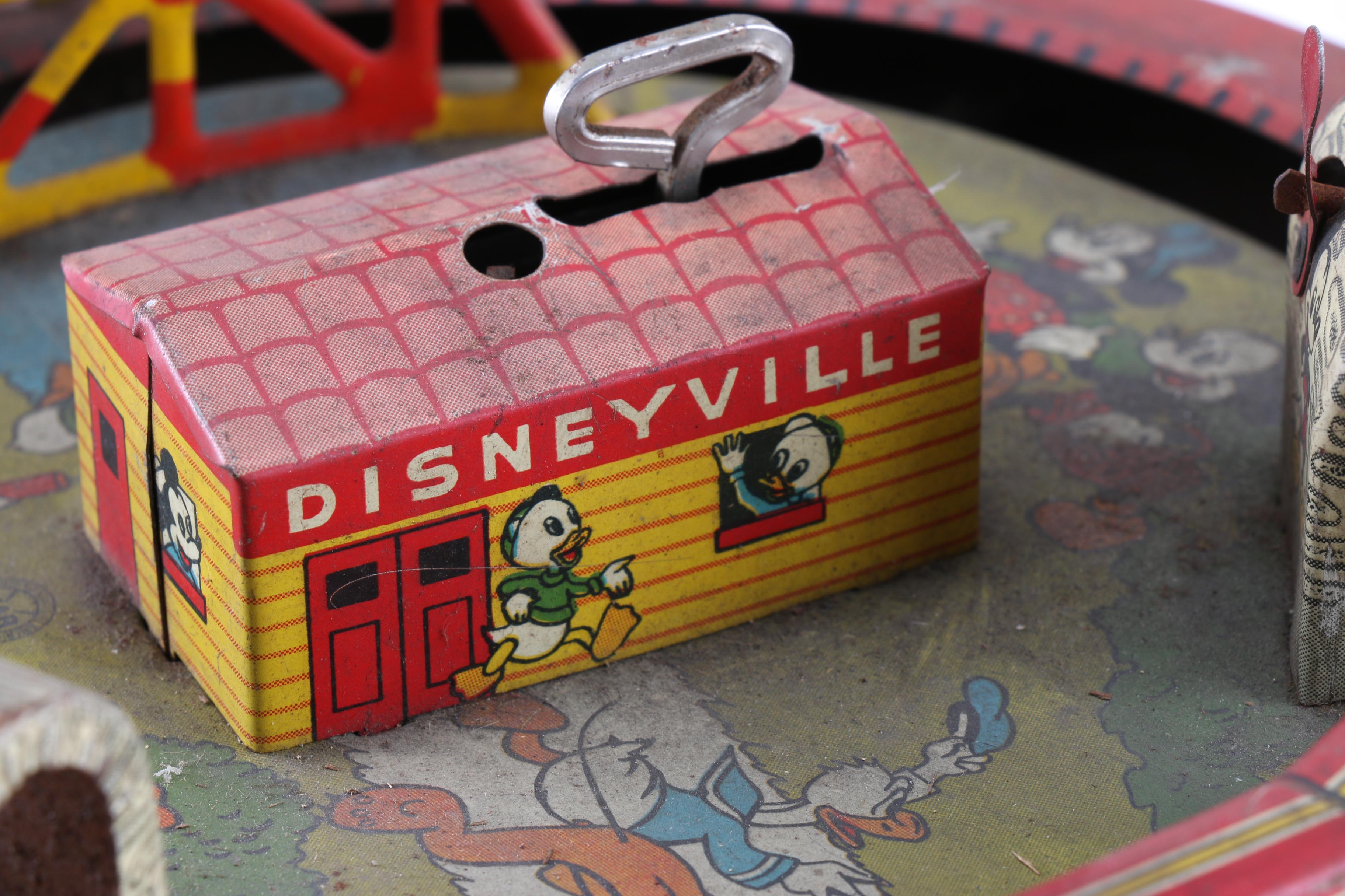 1950s Marx Tin Mickey Mouse Express Train Toy