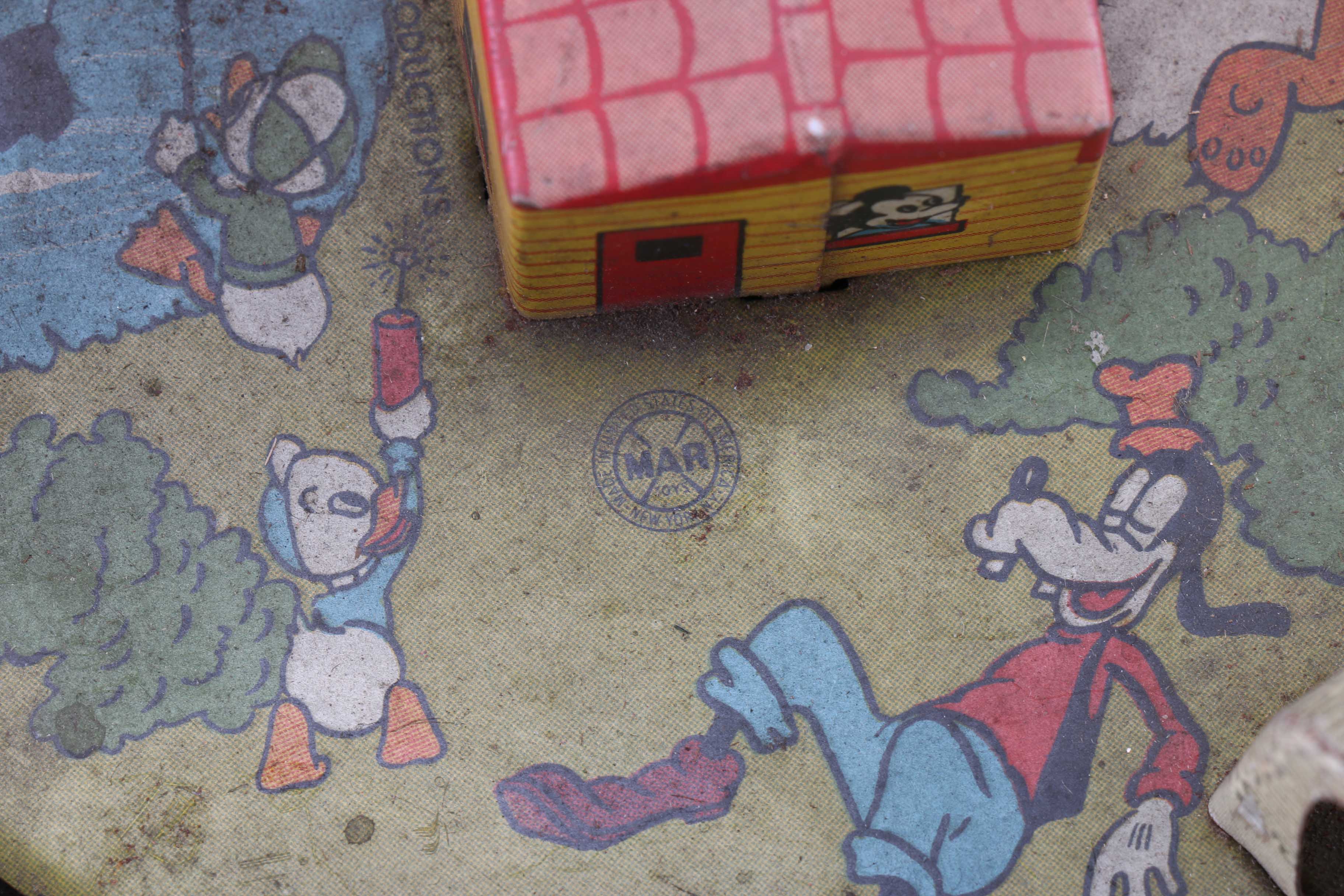 1950s Marx Tin Mickey Mouse Express Train Toy