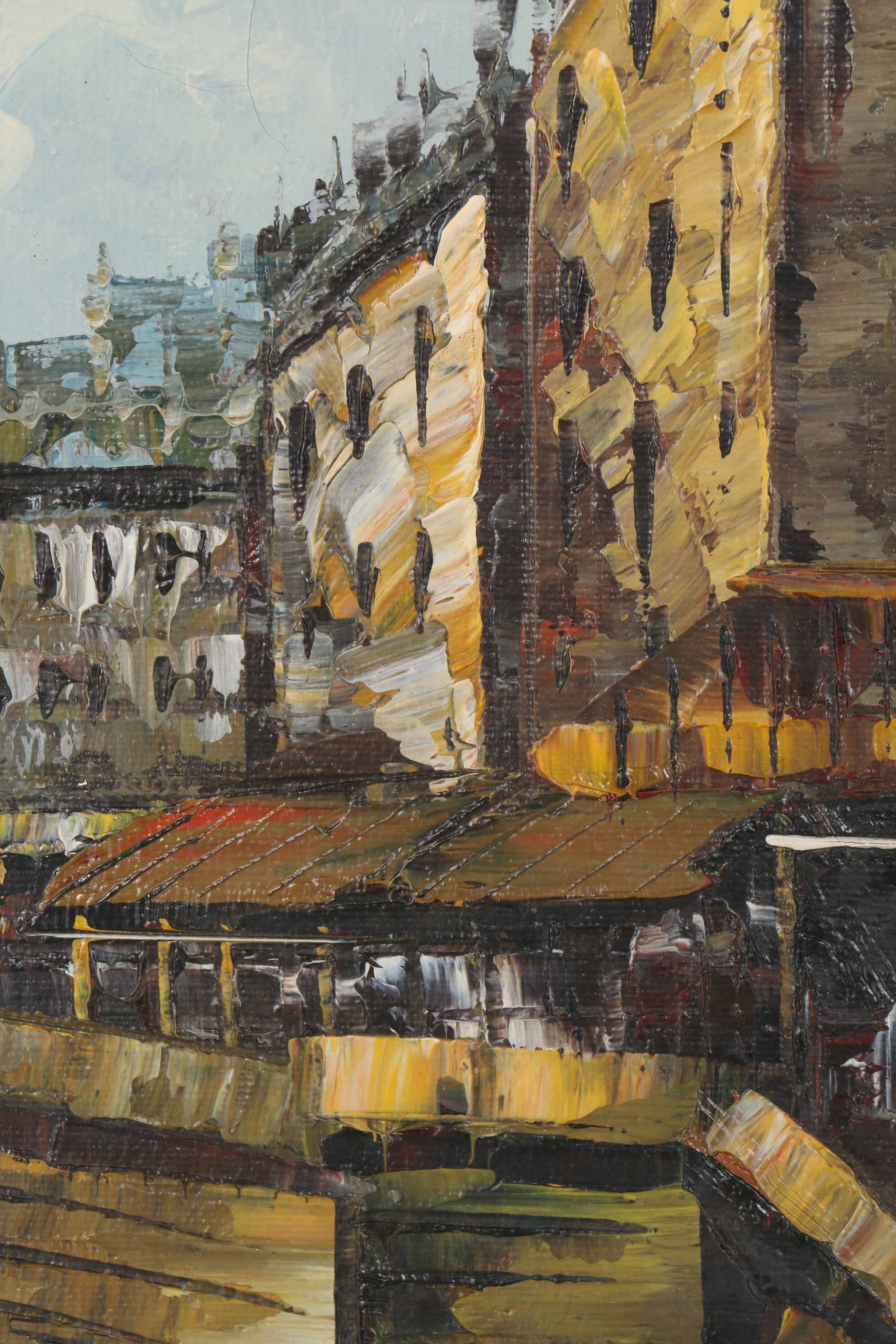 Joseph Oliveri Original Oil Painting on Canvas European Cityscape