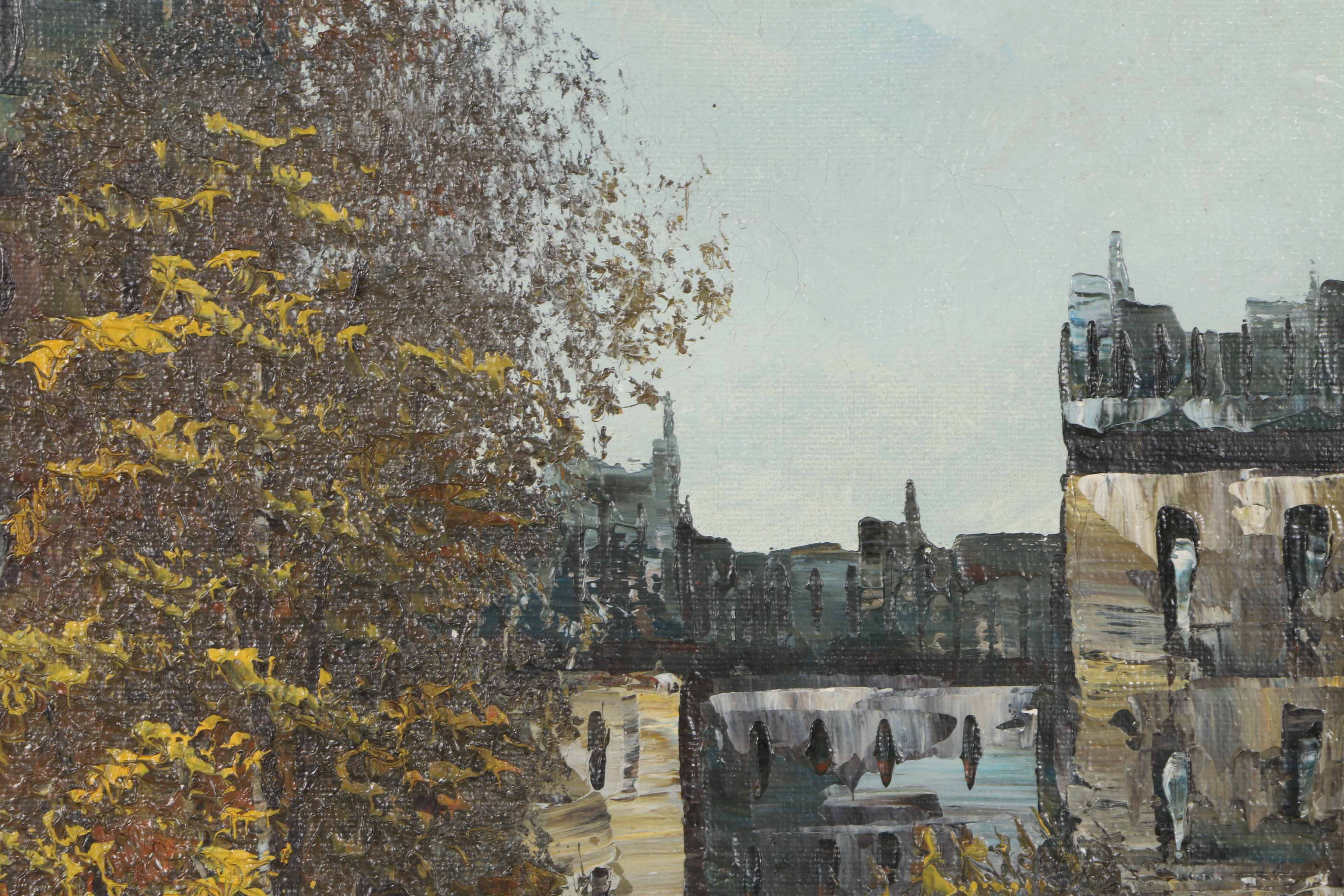 Joseph Oliveri Original Oil Painting on Canvas European Cityscape