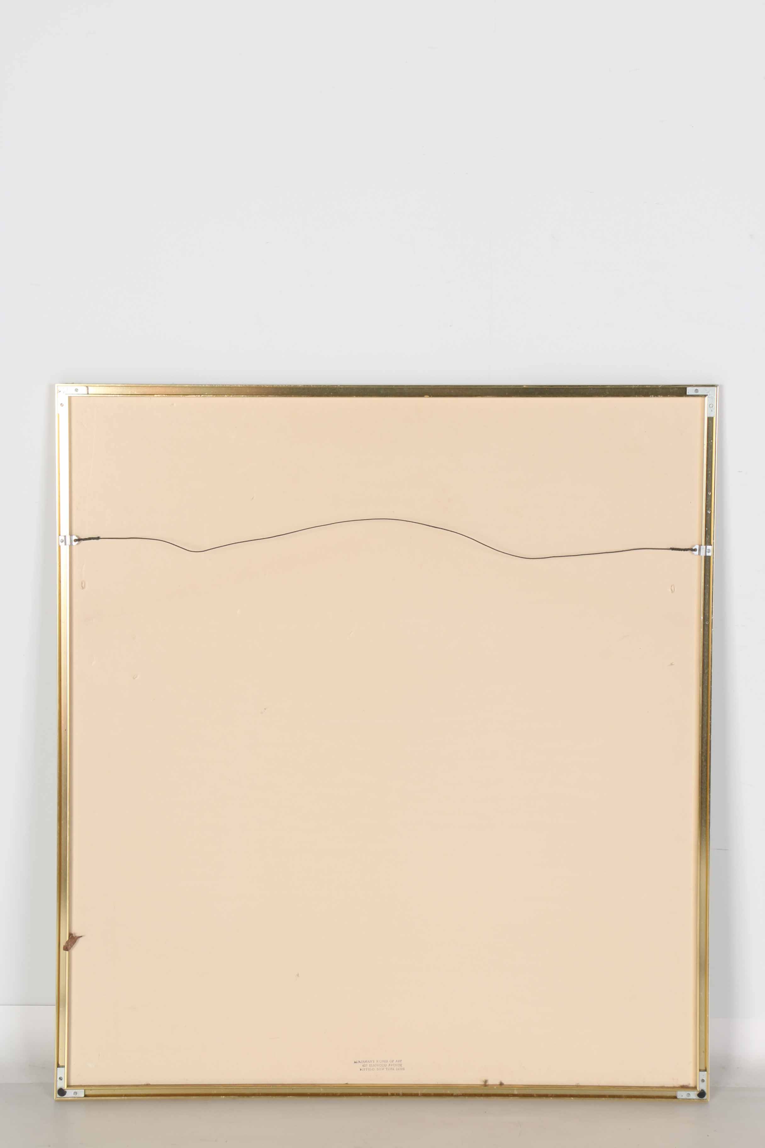 Will Barnet Serigraph Print "Blue Bicycle"