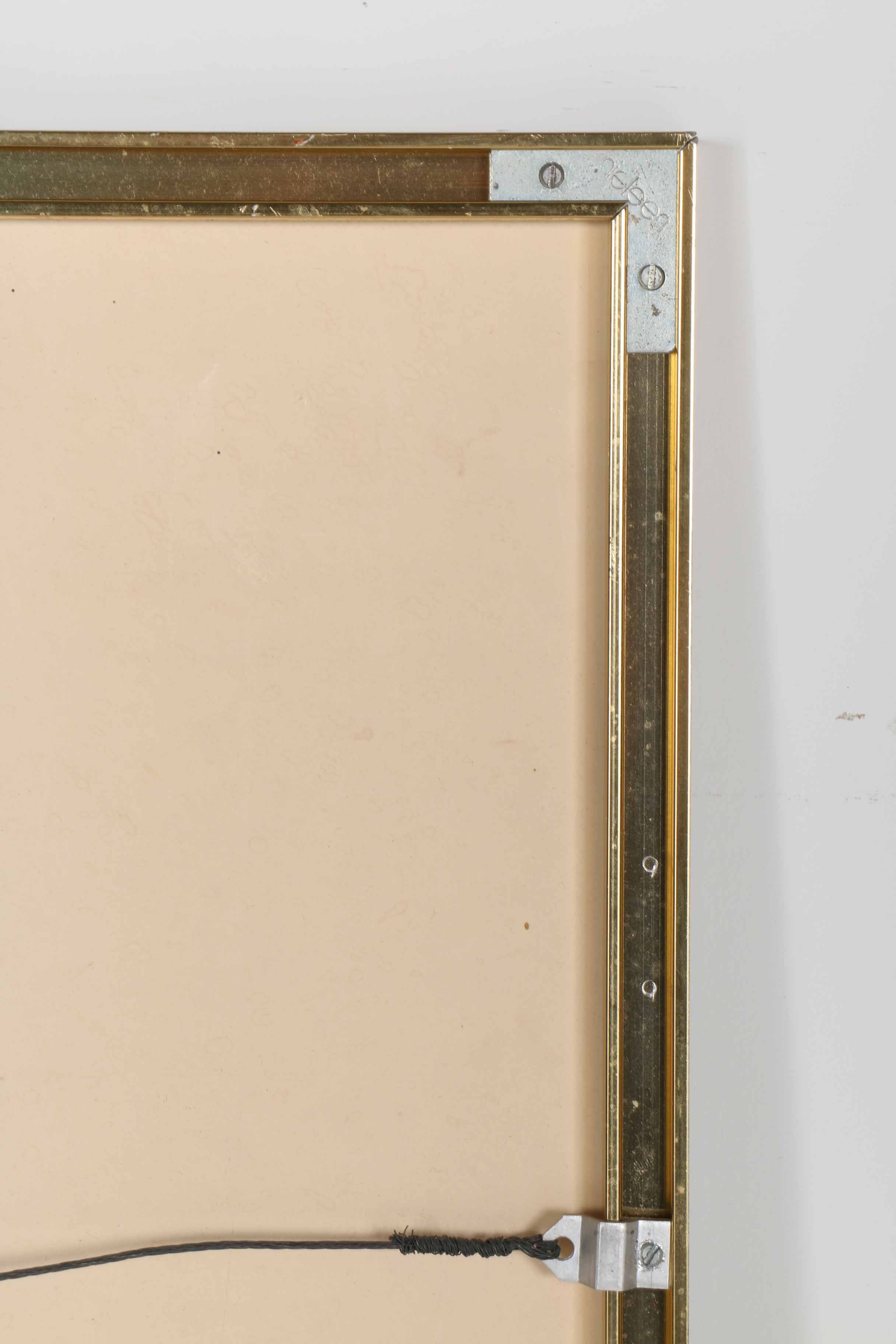 Will Barnet Serigraph Print "Blue Bicycle"