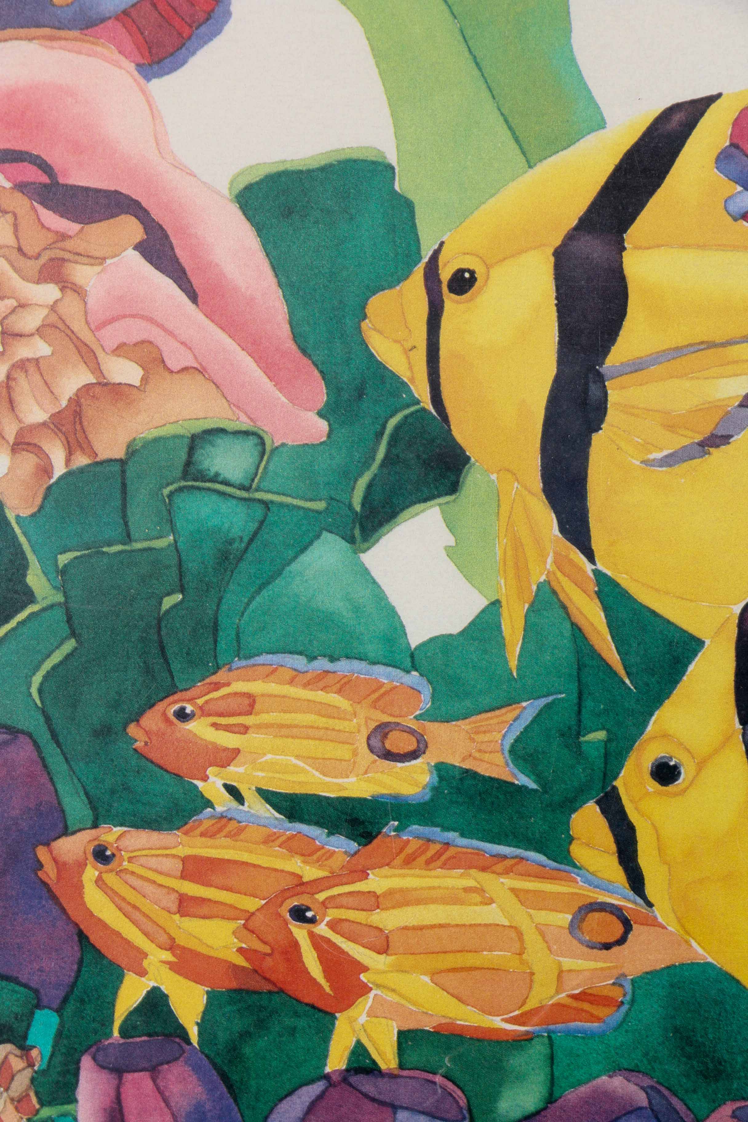 John Martin Jensen Offset Lithograph of Tropical Fish