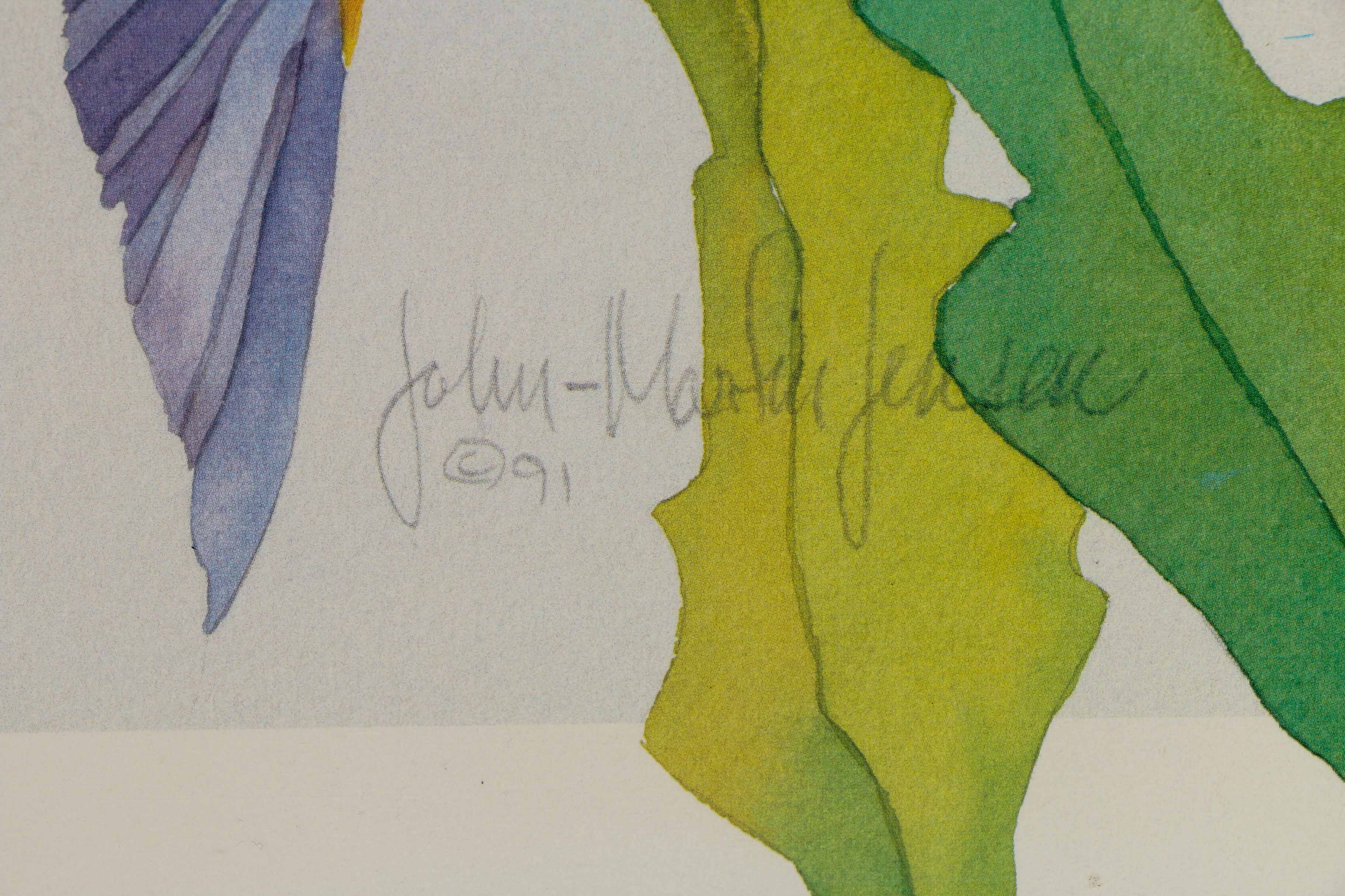 John Martin Jensen Offset Lithograph of Tropical Fish