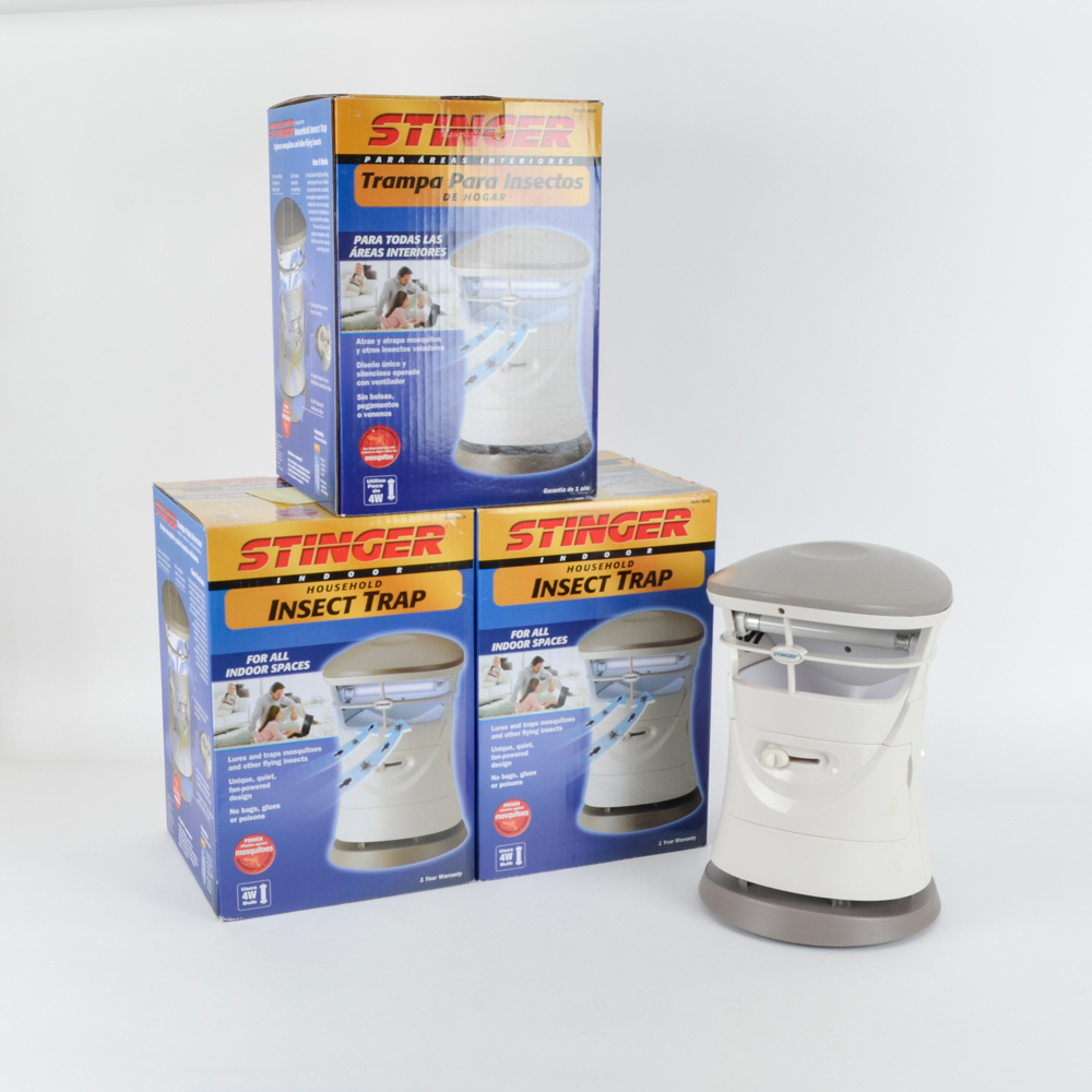 Three Stinger Indoor Household insect traps