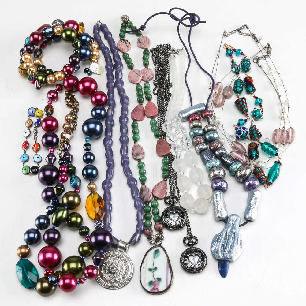 Beaded Costume Necklaces and Bracelets