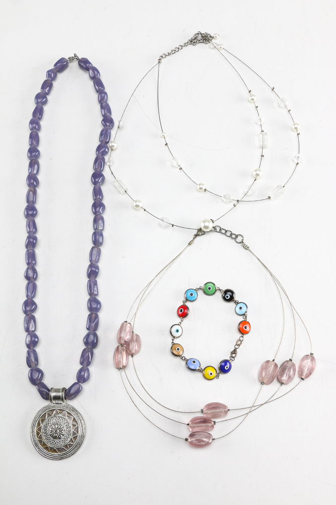 Beaded Costume Necklaces and Bracelets