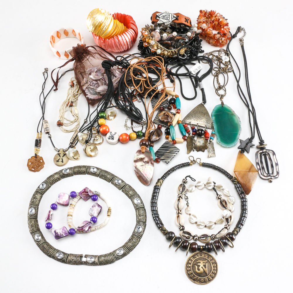 Artisan Style Costume Necklaces and Bracelets