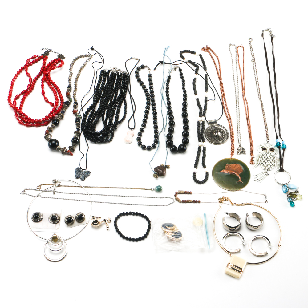 Variety of Costume and Fashion Jewelry