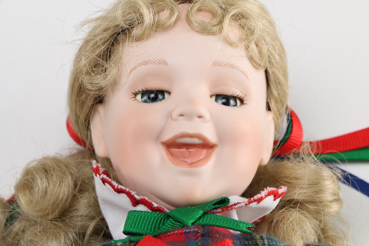 Ashton Drake Porcelain Dolls "Cherry Blossom" and "Trisha"