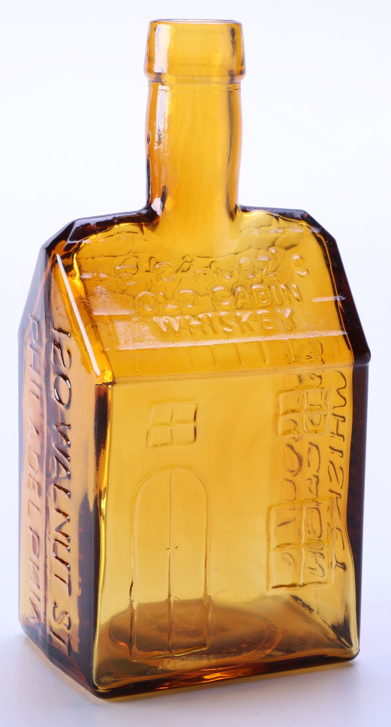 Circa 1930s E. G. Booz's Old Cabin Whiskey Bottle and More