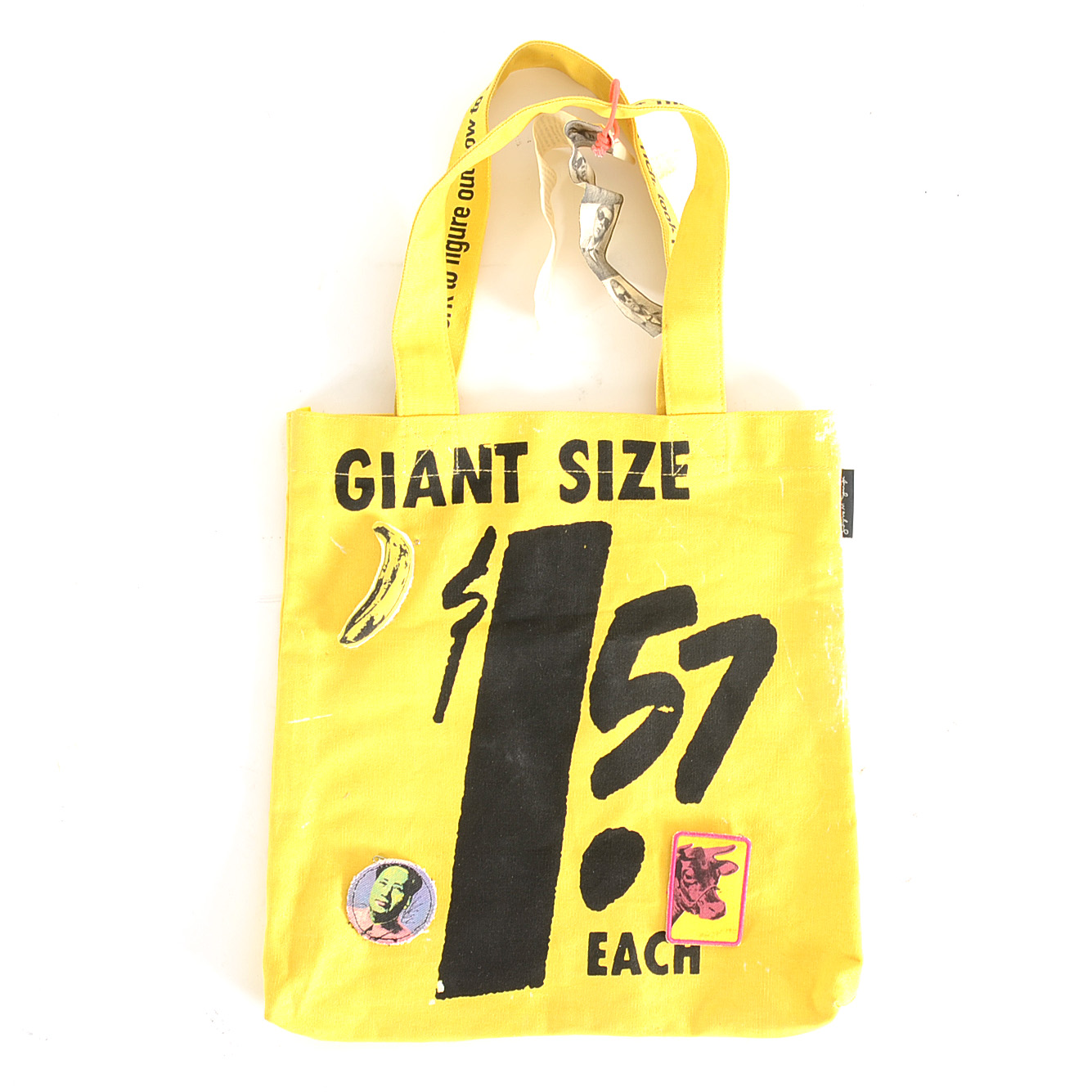 Andy Warhol "Giant Size $1.75" Yellow Tote Bag