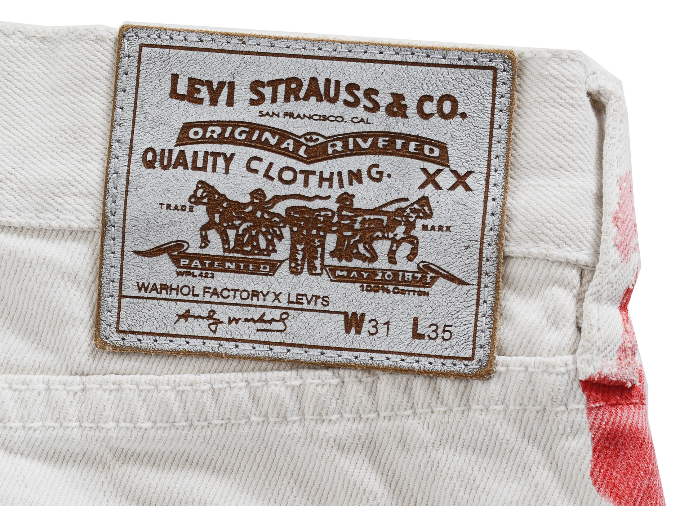 Warhol Factory X Levi's $ Sign Limited Edition Jeans