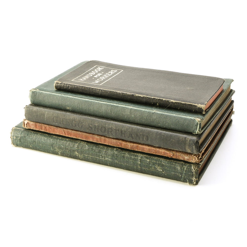 Vintage Grammar, Shorthand, and Religious Books