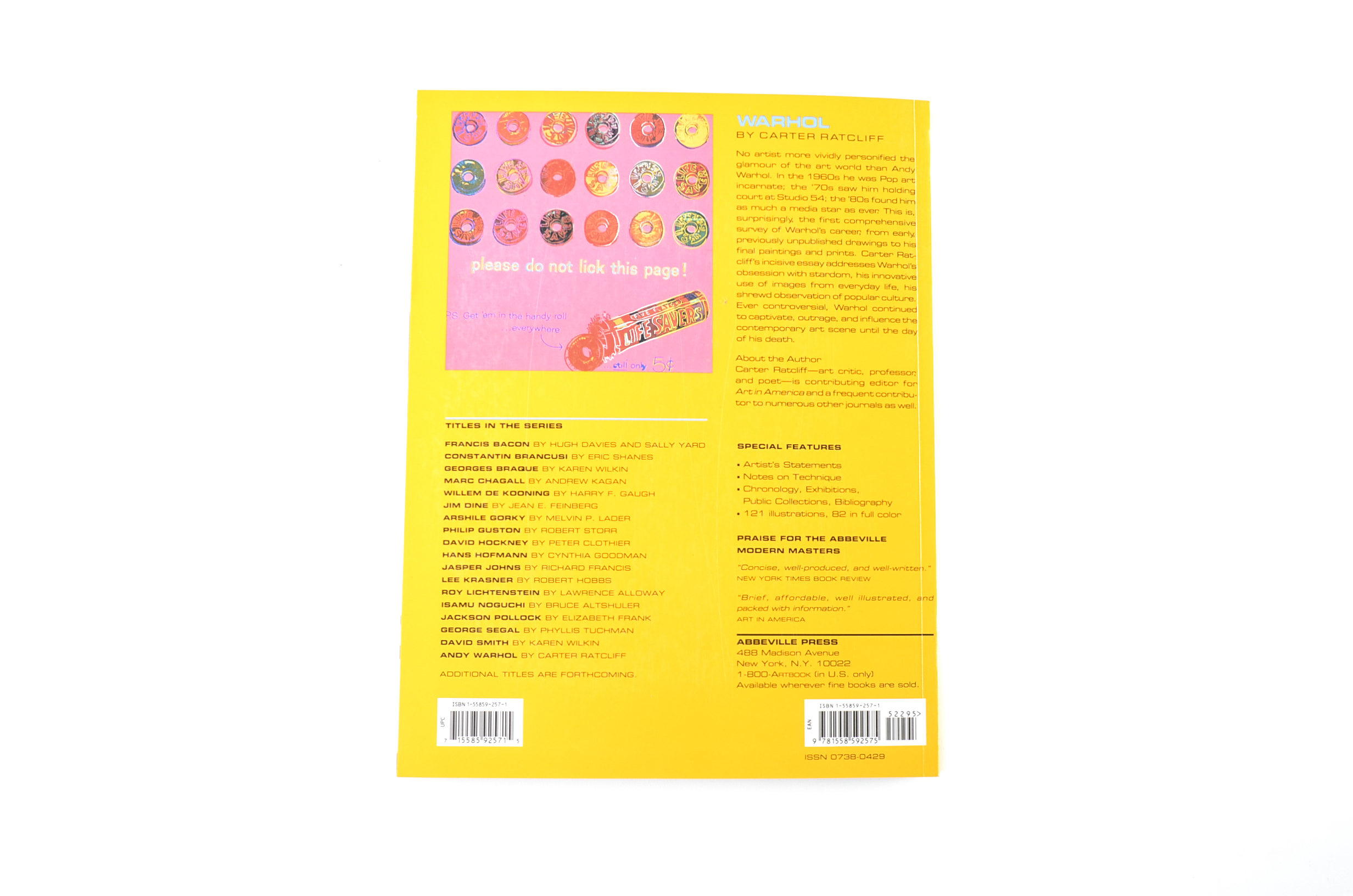 "Modern Masters: Andy Warhol" First Edition Softcover