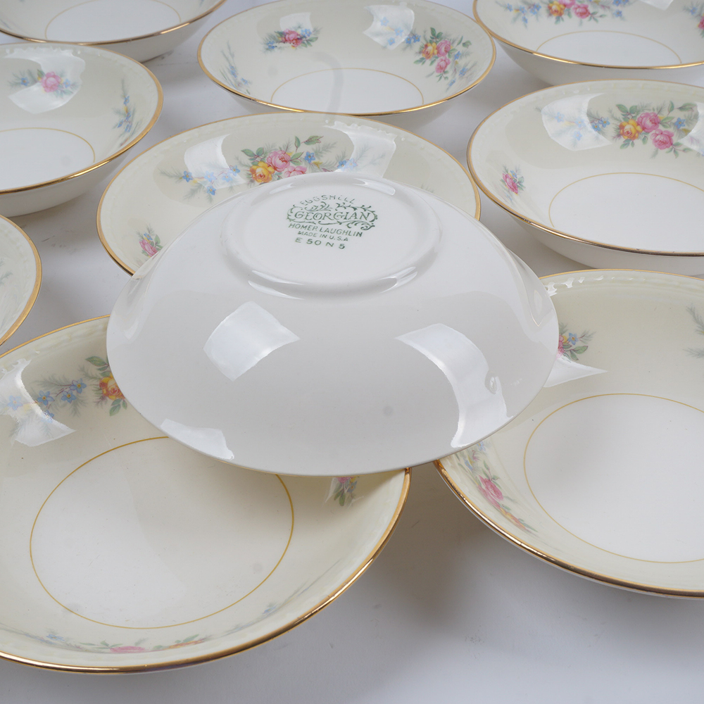 Homer Laughlin "Countess" Georgian Eggshell China Set