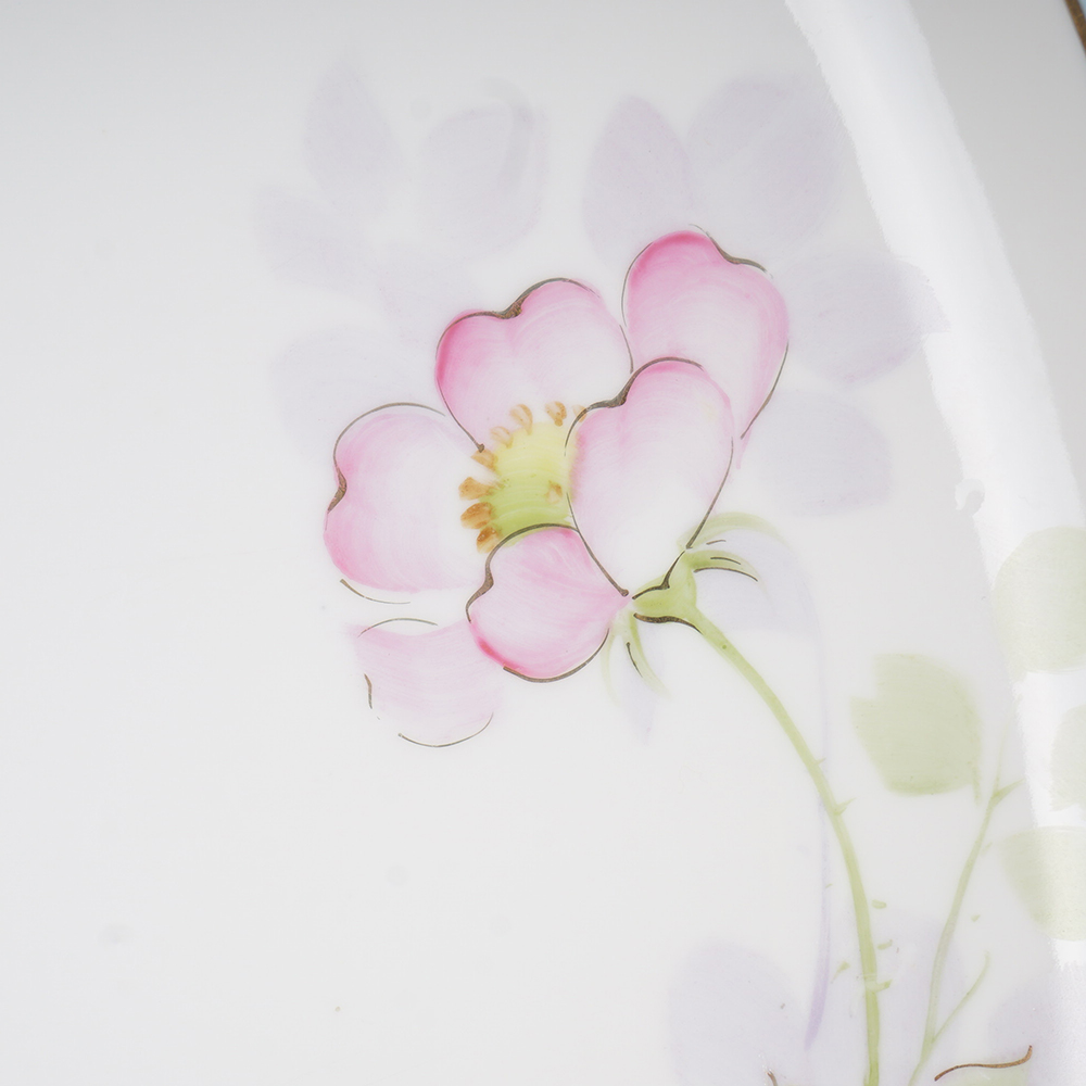 Vintage Hand Painted Nippon China Dessert Plate Set