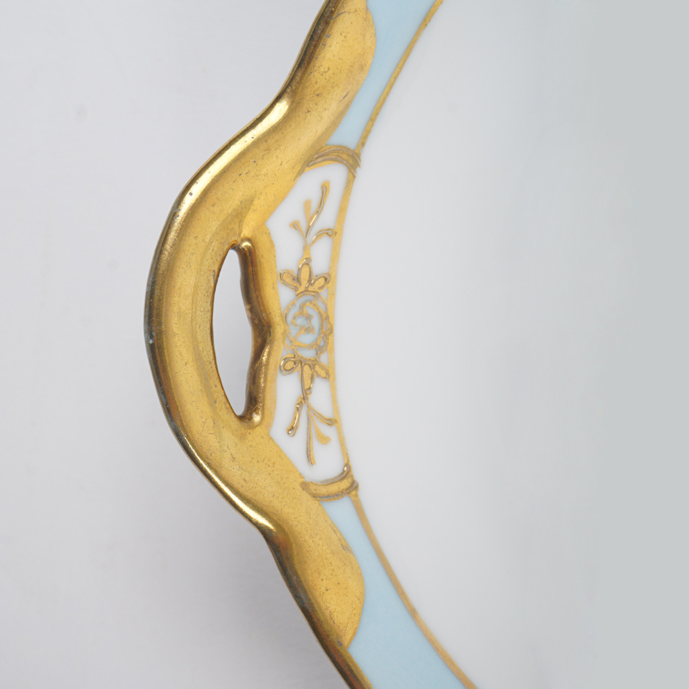 Vintage Hand Painted Nippon China Dessert Plate Set