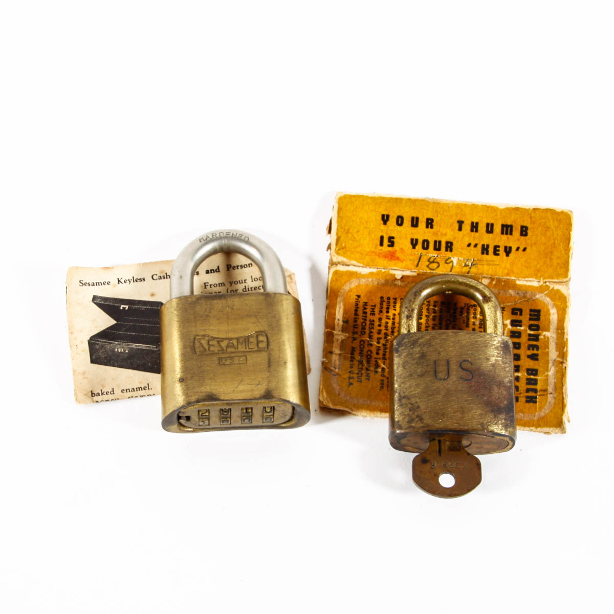 Pair of Vintage World War II Locks