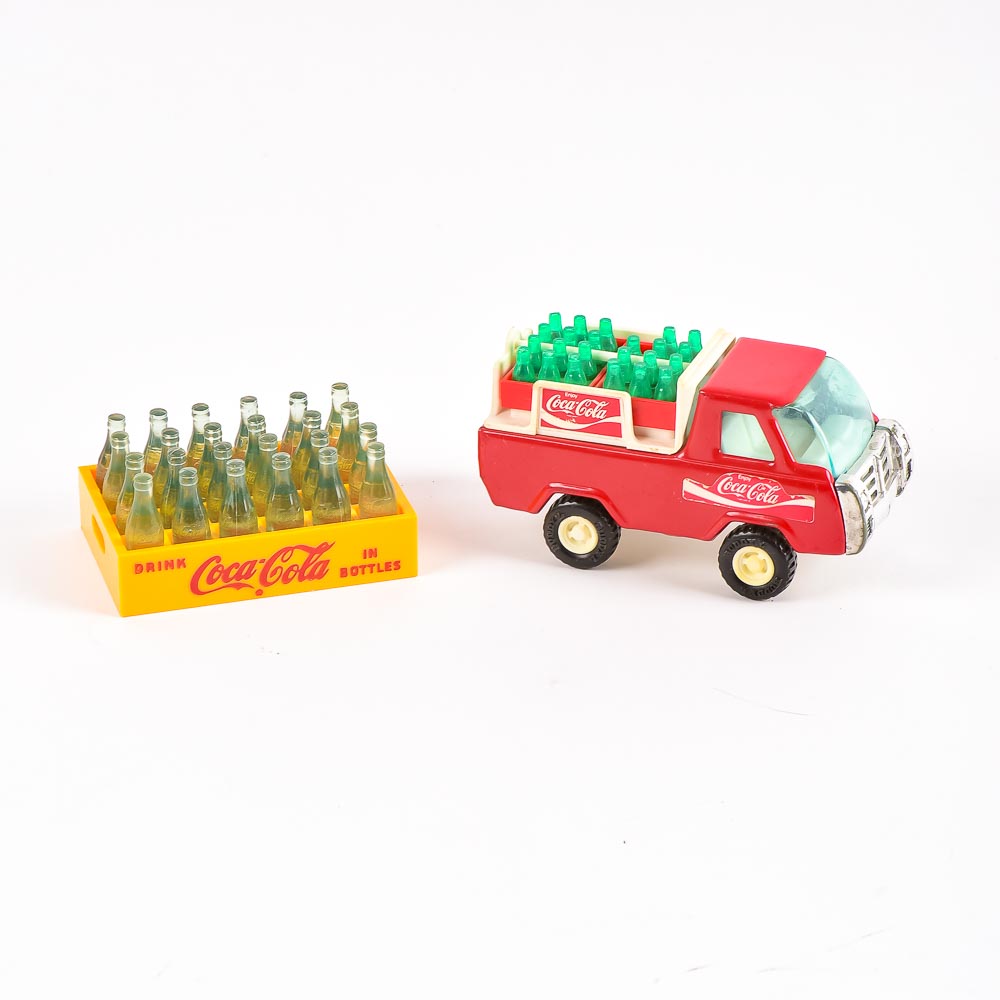 Vintage Buddy L Toy Coca-Cola Delivery Truck and Crate