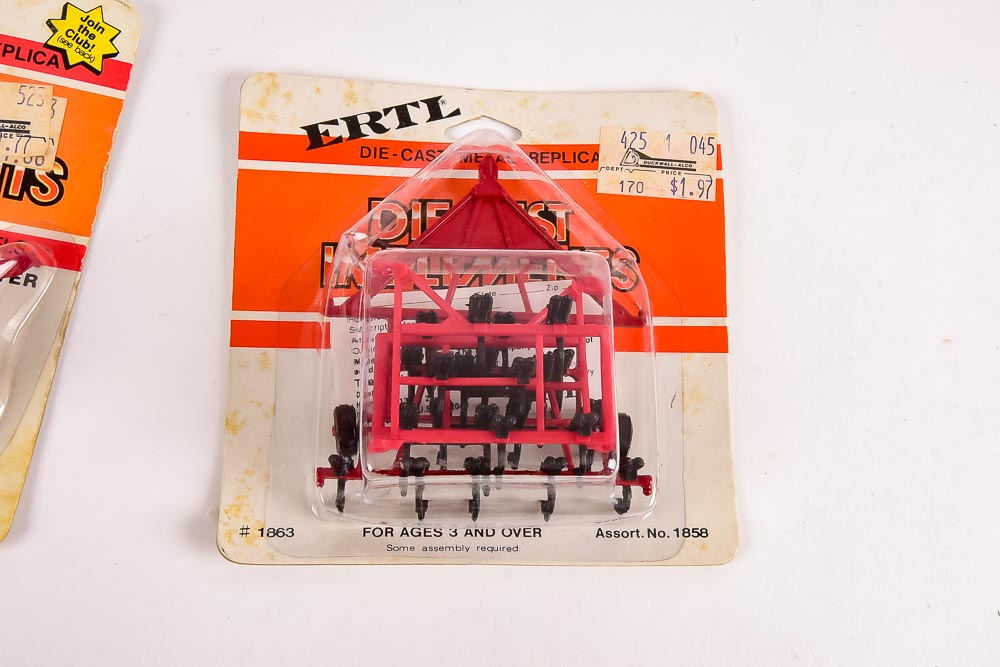 Collection of Vintage ERTL Farm Toys