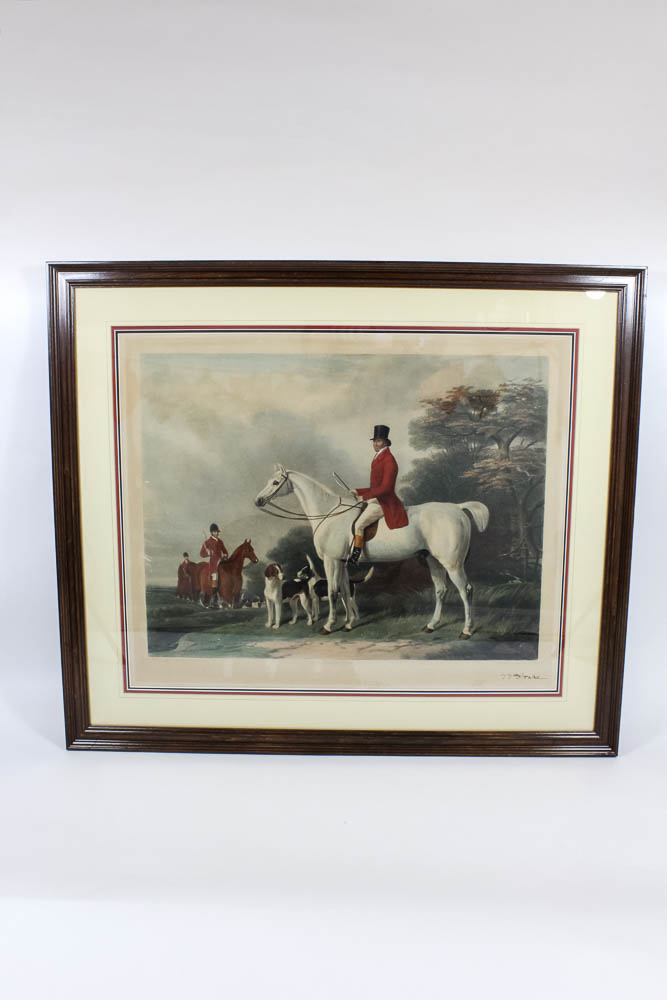 Antique William Giller Original Engraving After a William Barraud Painting