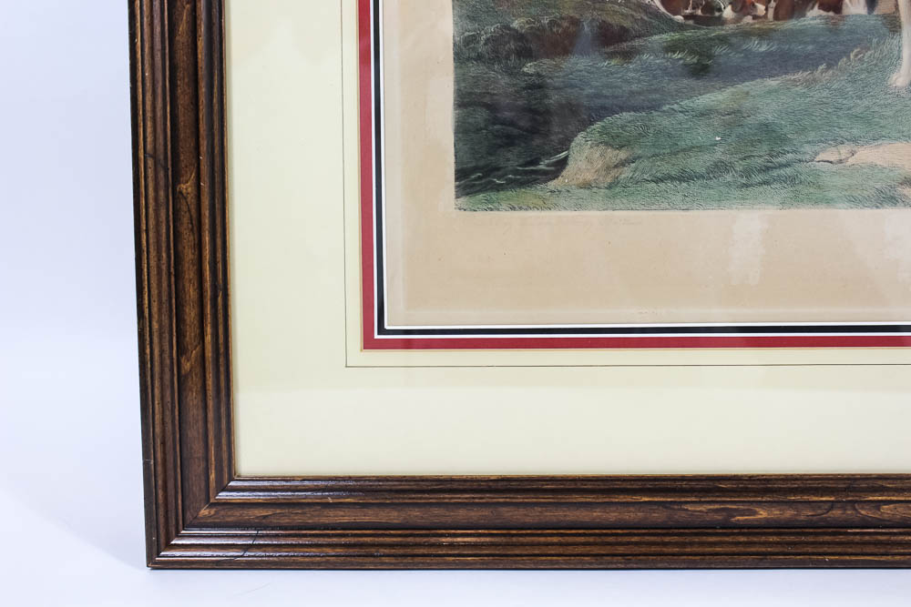 Antique William Giller Original Engraving After a William Barraud Painting